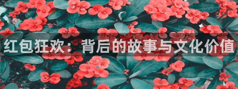 彩神体育平台注册：红包狂欢：背后的故事与文化价值