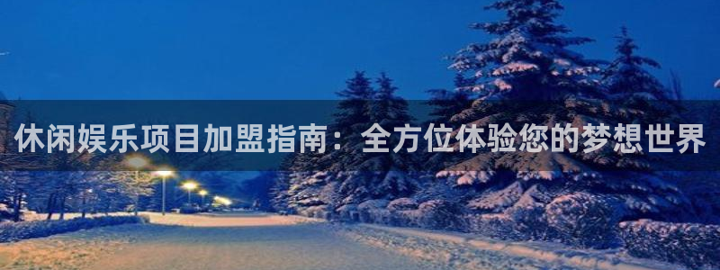 彩神体育代理：休闲娱乐项目加盟指南：全方位体验您的梦想世界